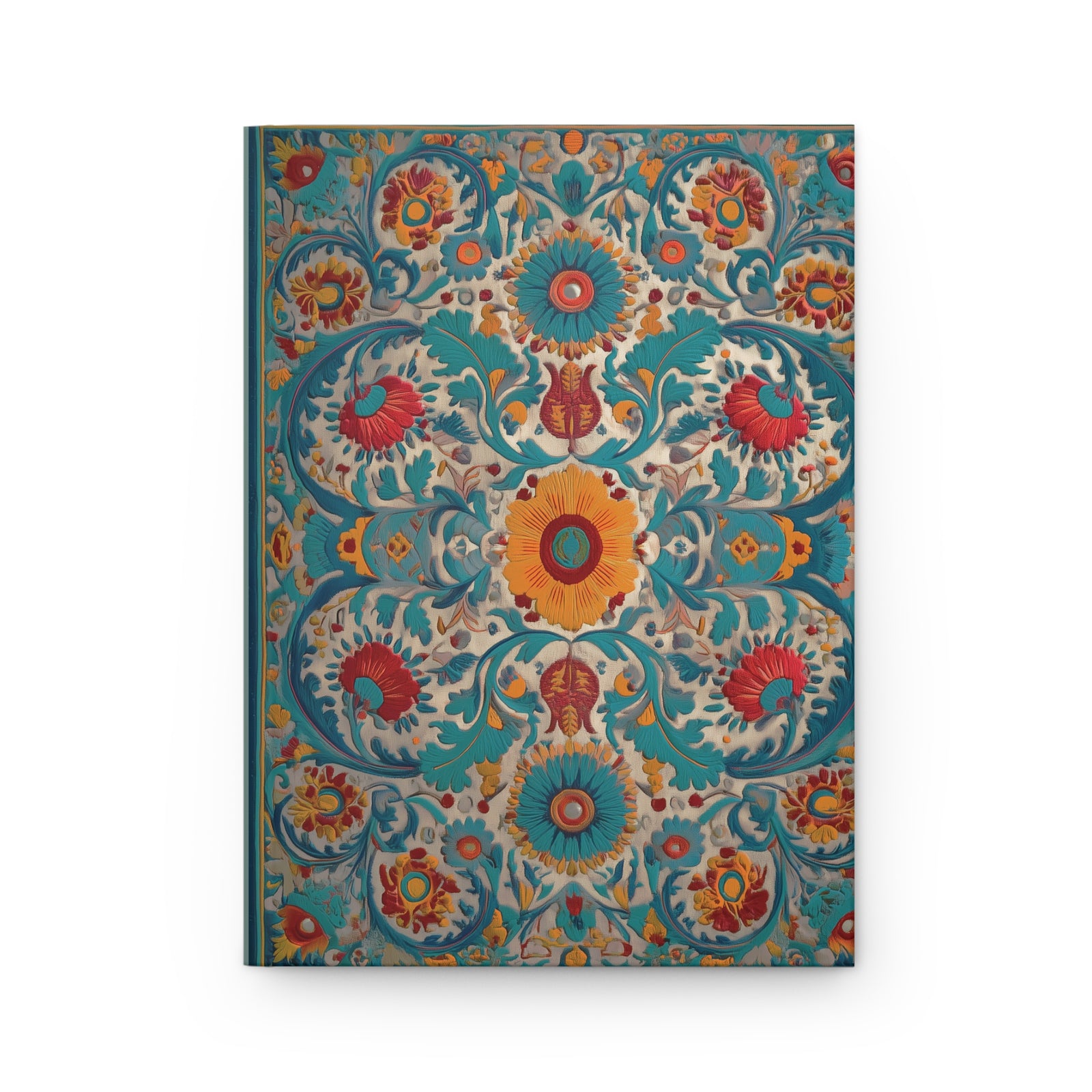 Turquoise Mandala Journal - Ornate Boho Hardcover Notebook - SZHeritage