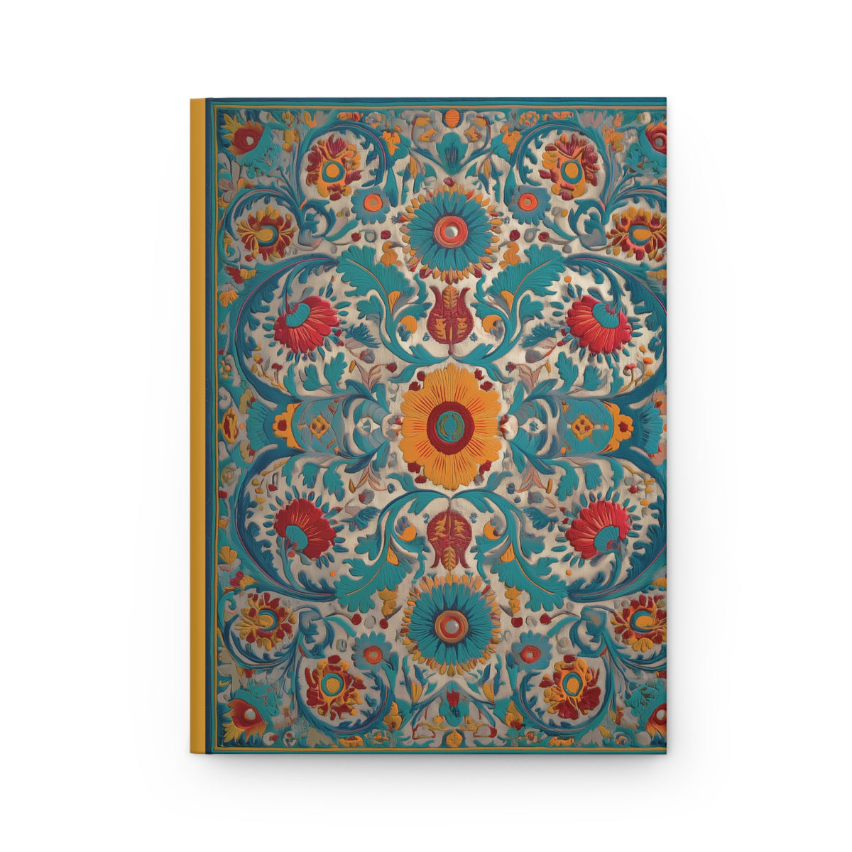 Floral Mosaic Hardcover Journal - Boho Heritage Notebook - SZHeritage