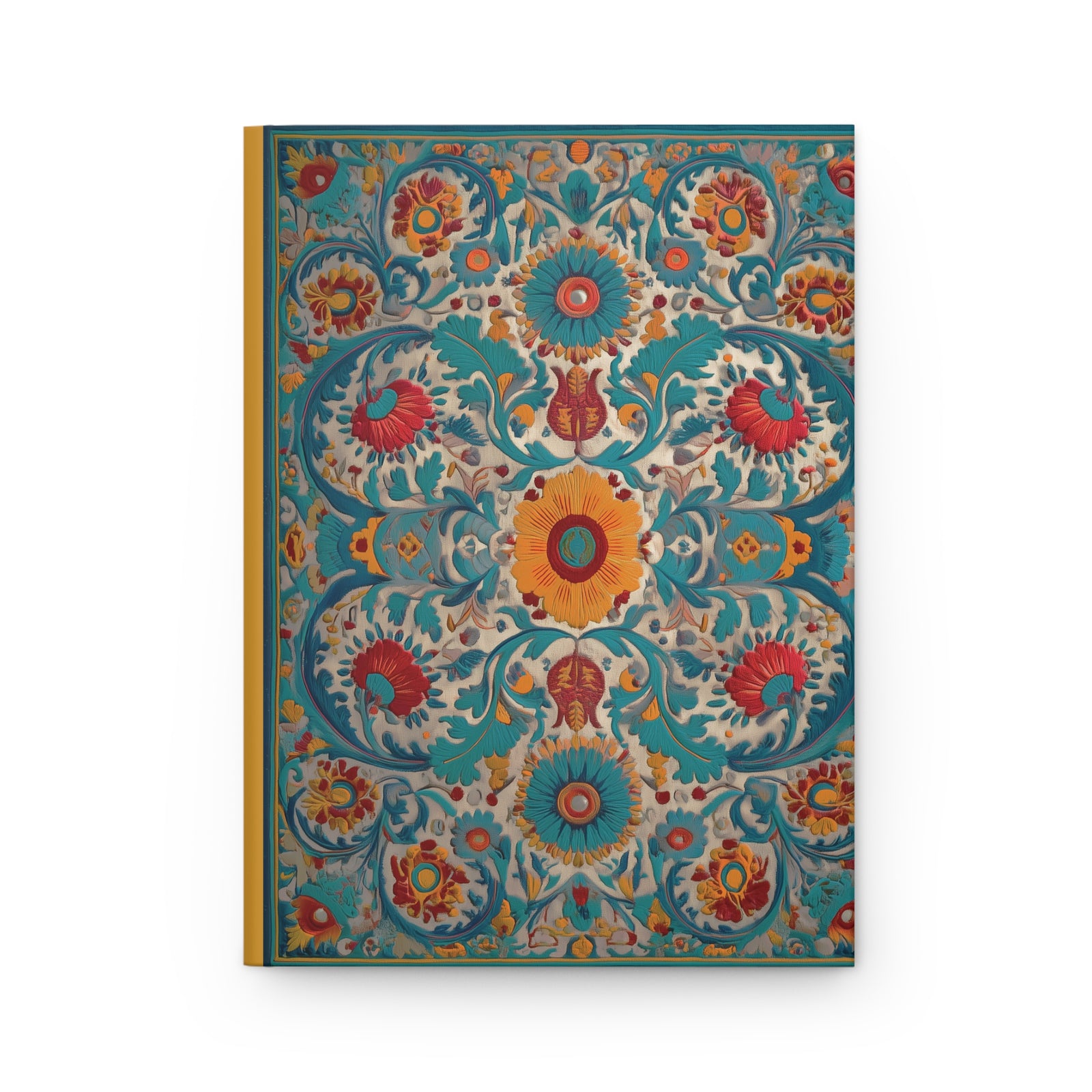 Floral Mosaic Hardcover Journal - Boho Heritage Notebook - SZHeritage