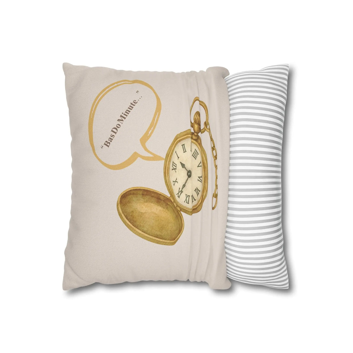 In Just two Minutes- Bas Dou Minute- Desi Quotes-Cultural Gifts-Square  Cushion Cover Printify