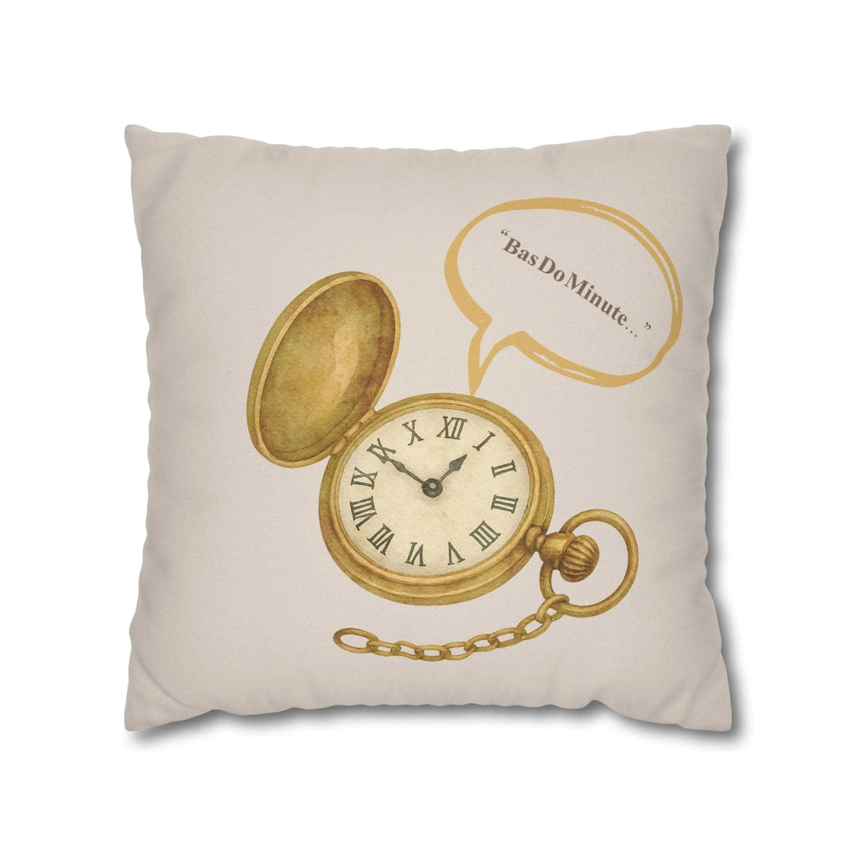 In Just two Minutes- Bas Dou Minute- Desi Quotes-Cultural Gifts-Square  Cushion Cover Printify