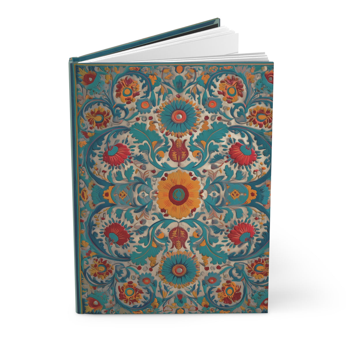 Turquoise Mandala Journal - Ornate Boho Hardcover Notebook - SZHeritage