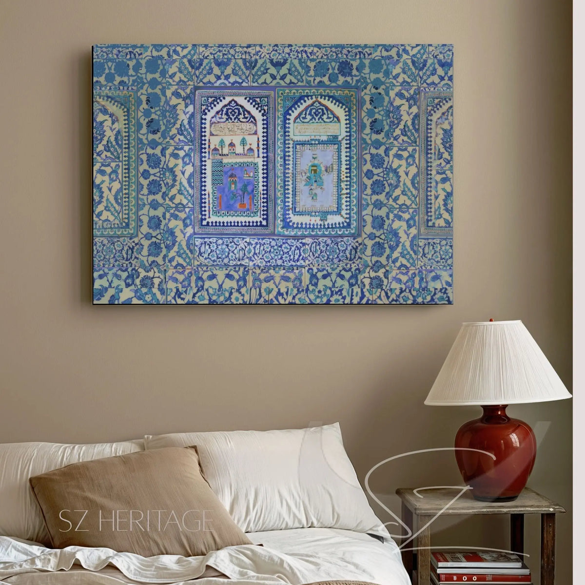 Madinah -Makkah Turkish Tiles: The Sacred Beauty of Ottoman Iznik Art Printify