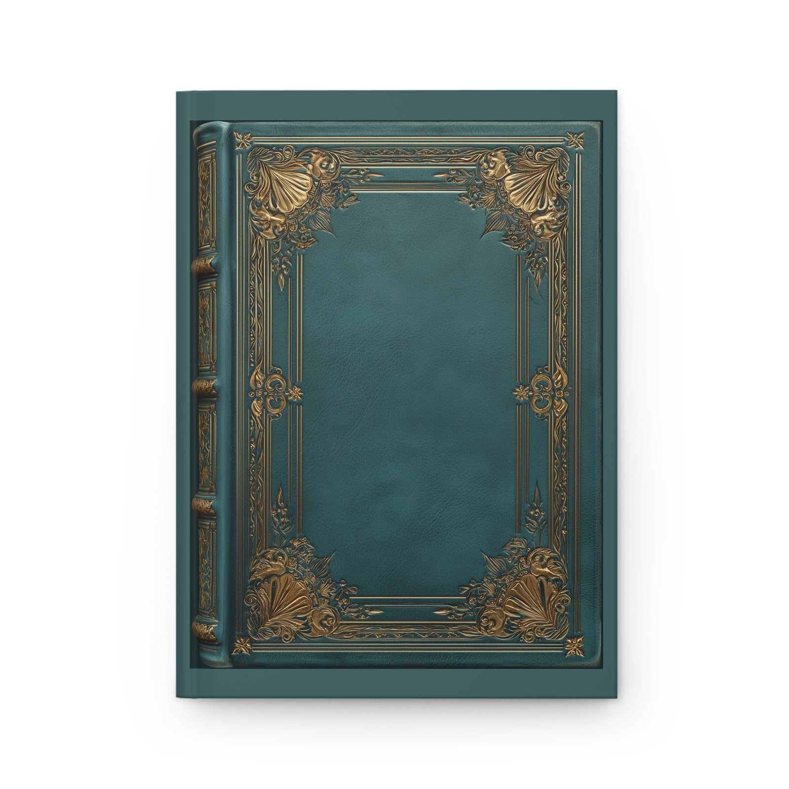 Persian Rug Pattern Journal - Vintage Teal Medallion Notebook - SZHeritage