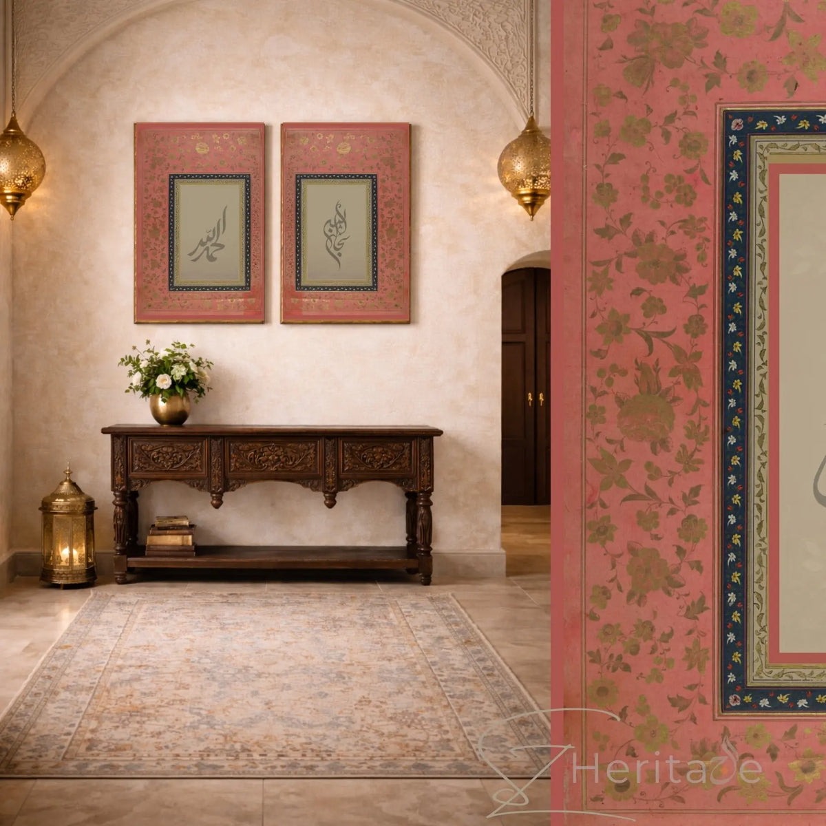 SubhanAllah Alhamdulillah Canvas – Islamic Wall Art Decor – SZHeritage