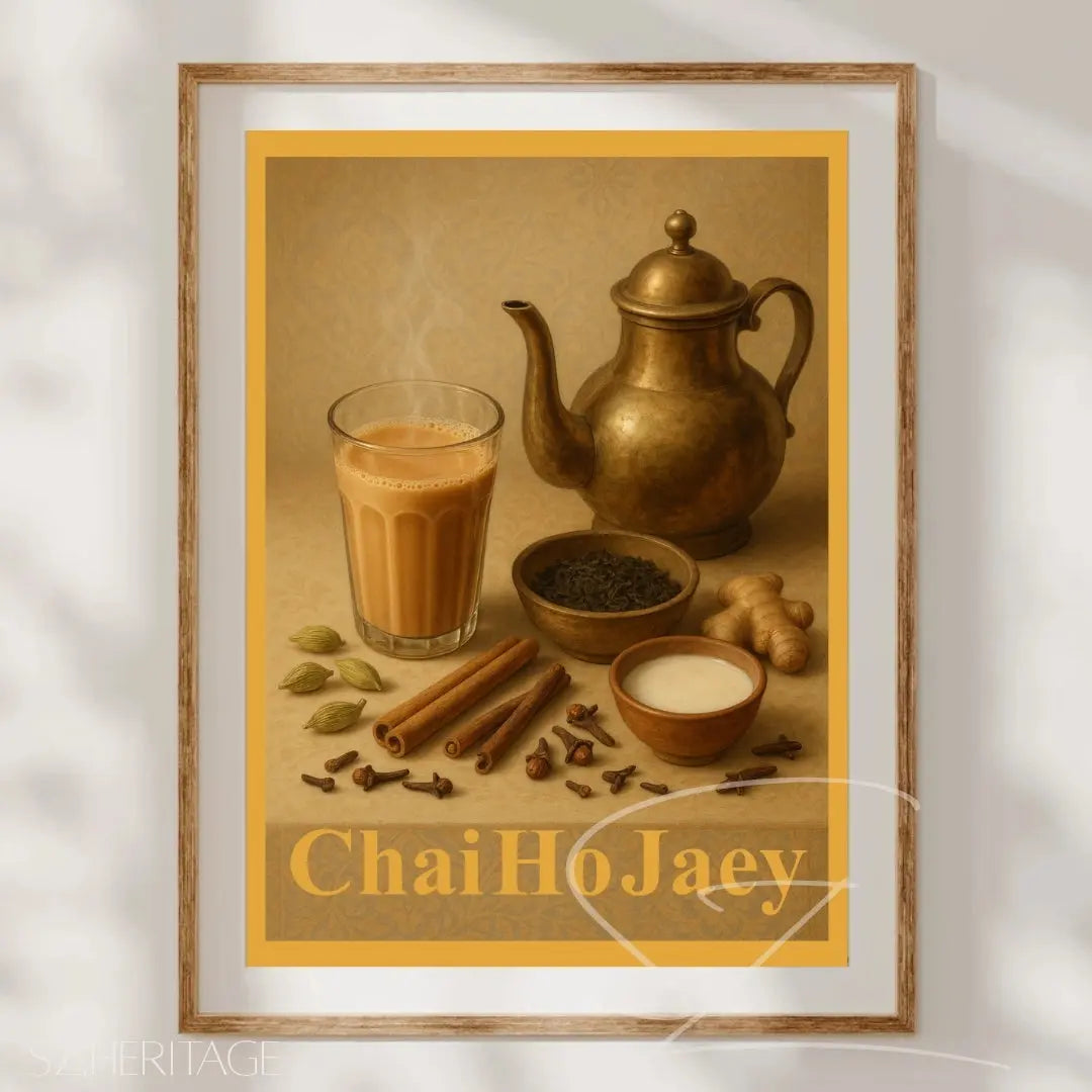 Chai Ho Jaey? Kitchen Poster - Desi Tea Invitation Wall Art - SZHeritage