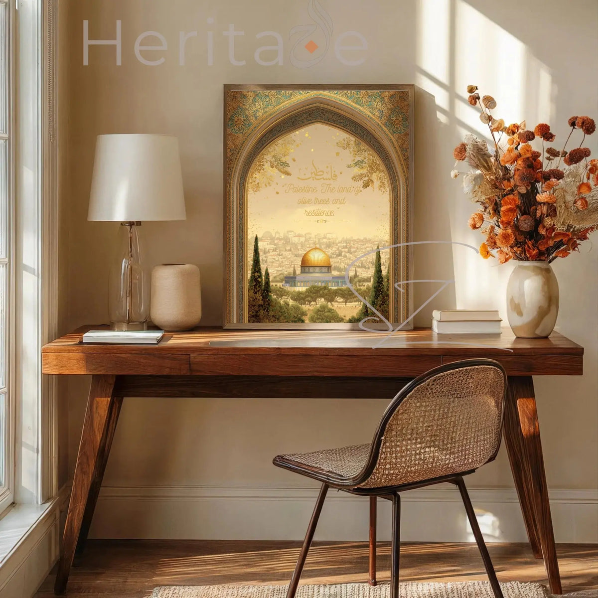 Palestine Olive Trees Heritage Poster - Islamic Solidarity Wall Art - SZHeritage