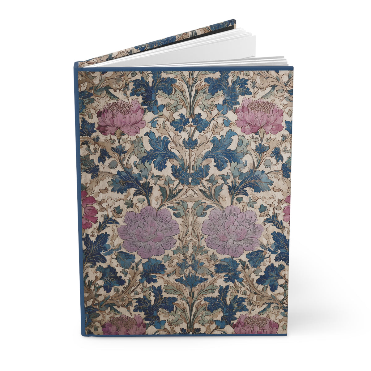 Floral Damask Hardcover Journal - Vintage Botanical Notebook - SZHeritage