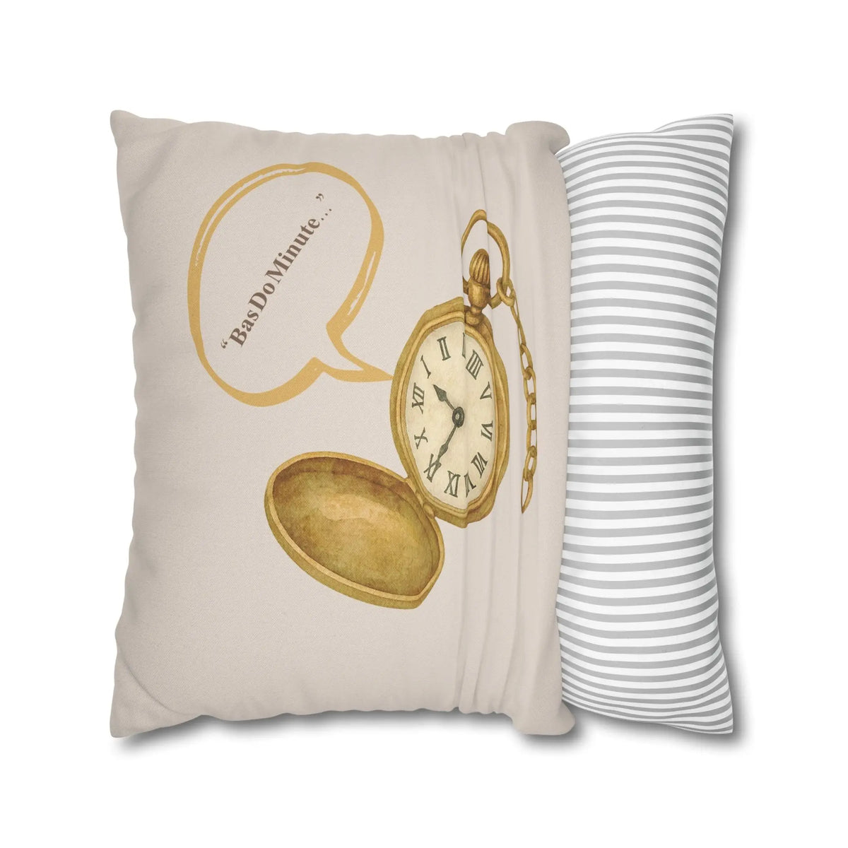 In Just two Minutes- Bas Dou Minute- Desi Quotes-Cultural Gifts-Square  Cushion Cover Printify