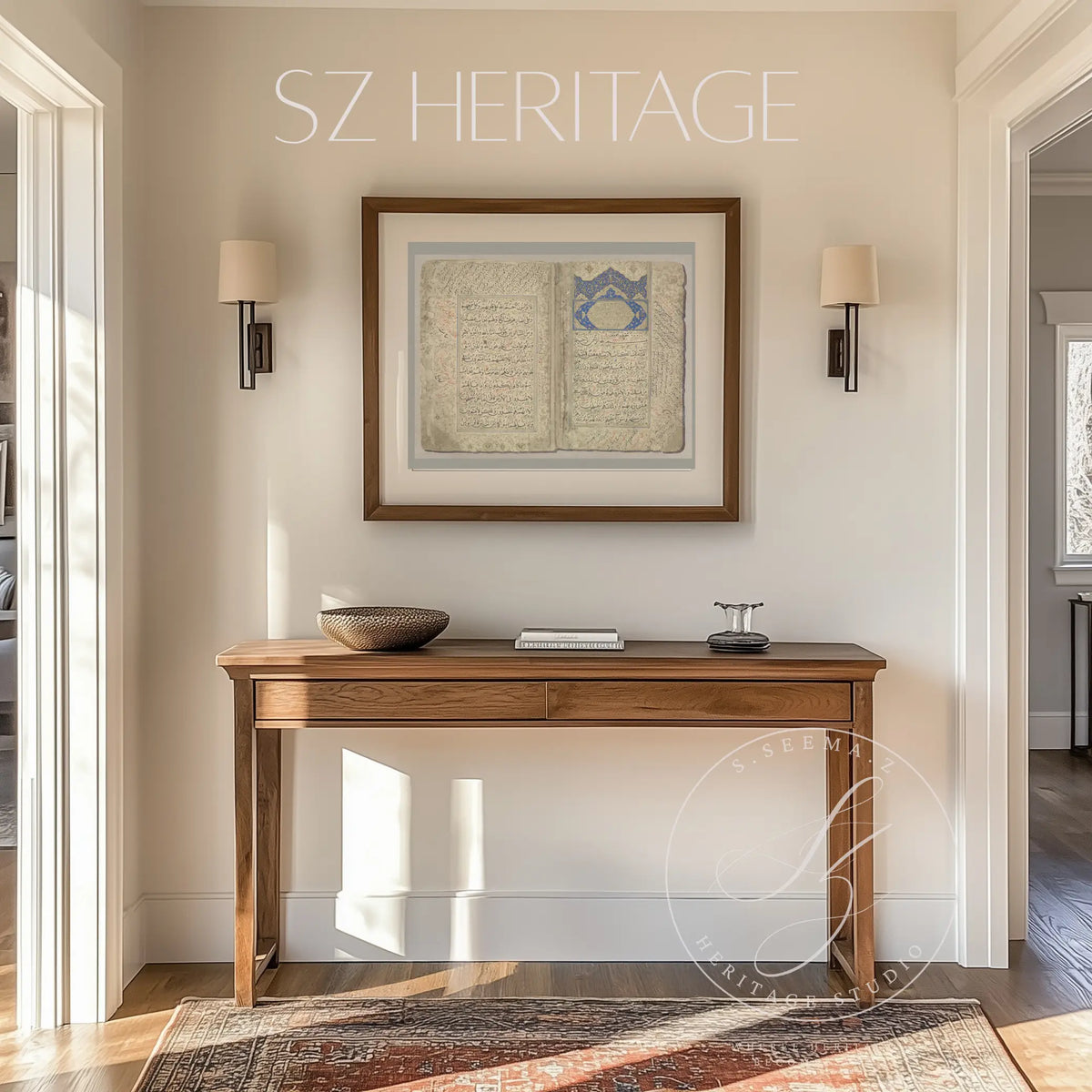 Timurid Qur’an Manuscript Art Print – Ibrahim Sultan Calligraphy (1427 Shiraz) Heritage