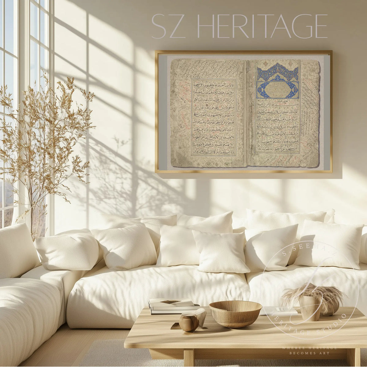 Timurid Qur’an Manuscript Art Print – Ibrahim Sultan Calligraphy (1427 Shiraz) Heritage