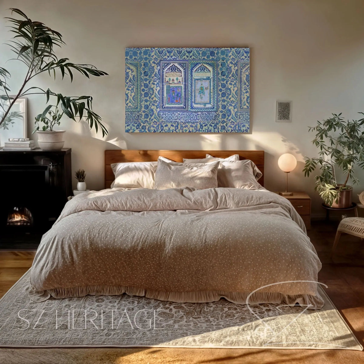 Madinah -Makkah Turkish Tiles: The Sacred Beauty of Ottoman Iznik Art Printify