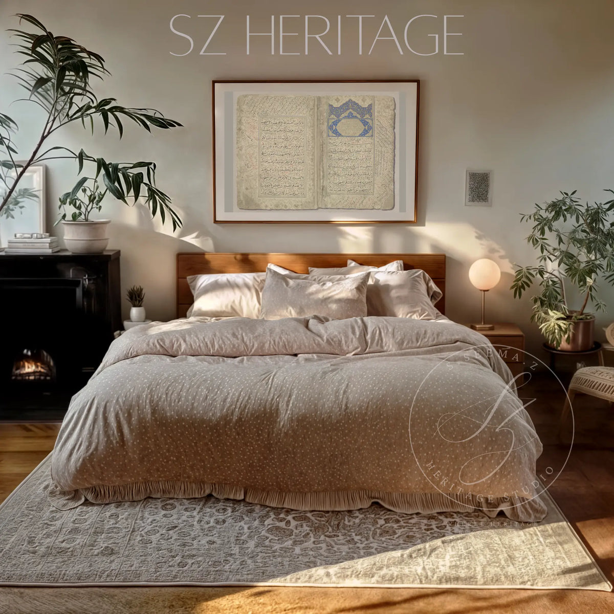 Timurid Qur’an Manuscript Art Print – Ibrahim Sultan Calligraphy (1427 Shiraz) Heritage