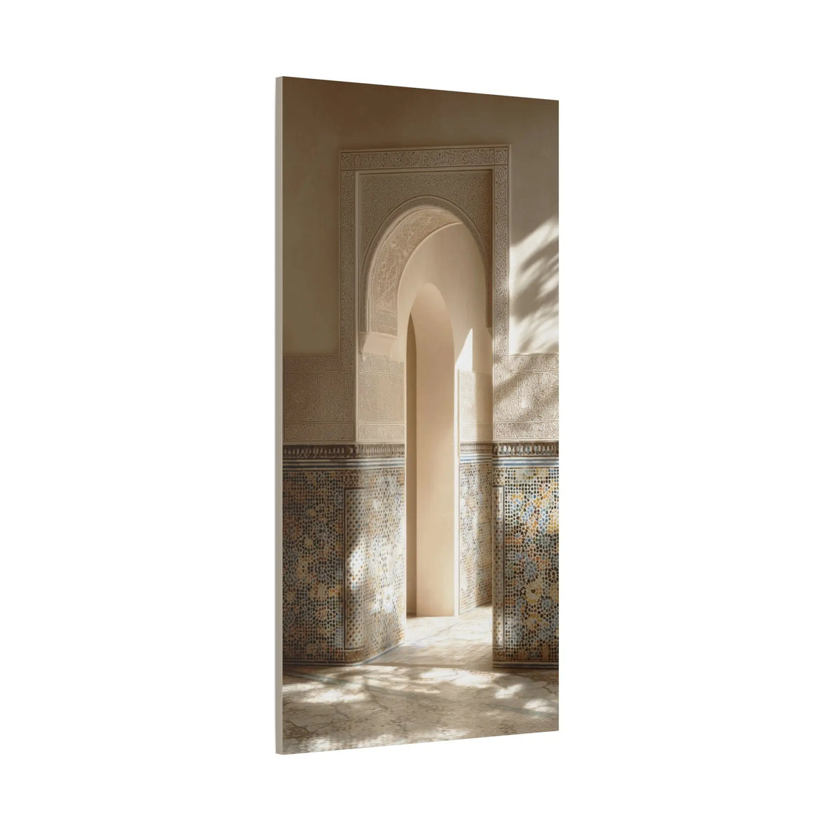 Moroccan Arch Canvas Wall Art - Zellij Tile Islamic Decor - SZHeritage