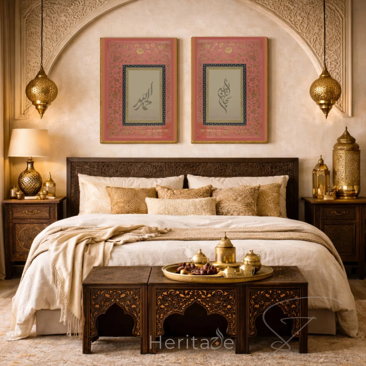 SubhanAllah Alhamdulillah Canvas – Islamic Wall Art Decor – SZHeritage