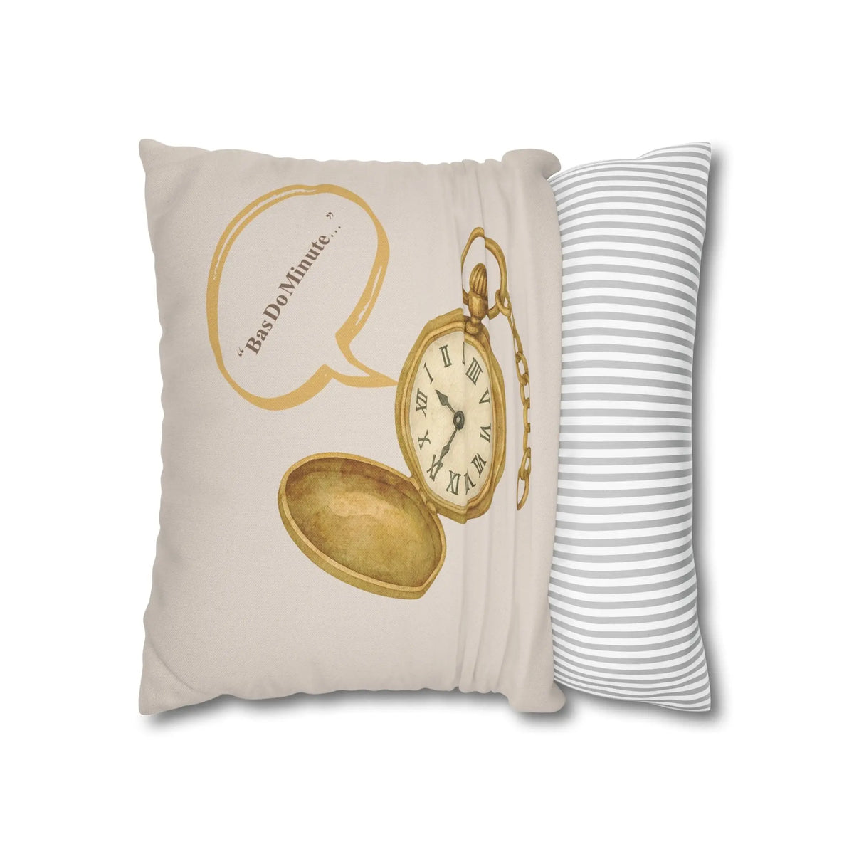 In Just two Minutes- Bas Dou Minute- Desi Quotes-Cultural Gifts-Square  Cushion Cover Printify