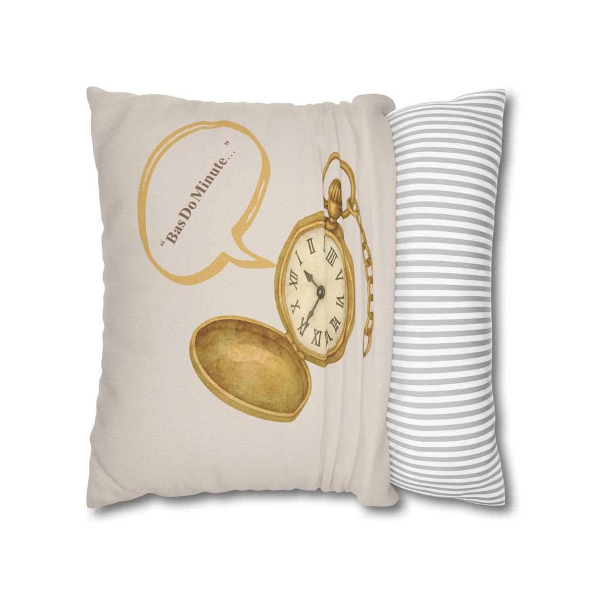 In Just two Minutes- Bas Dou Minute- Desi Quotes-Cultural Gifts-Square  Cushion Cover Printify