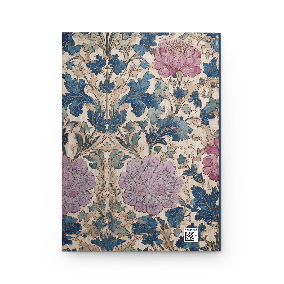 Floral Damask Hardcover Journal - Vintage Botanical Notebook - SZHeritage
