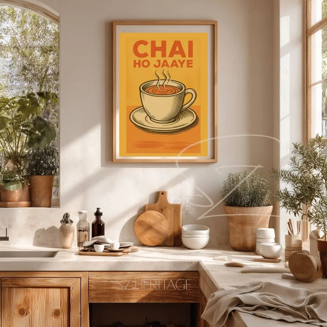 Chai Ho Jaey Matte Art Print - Desi Heritage Tea Lover Gift - SZHeritage