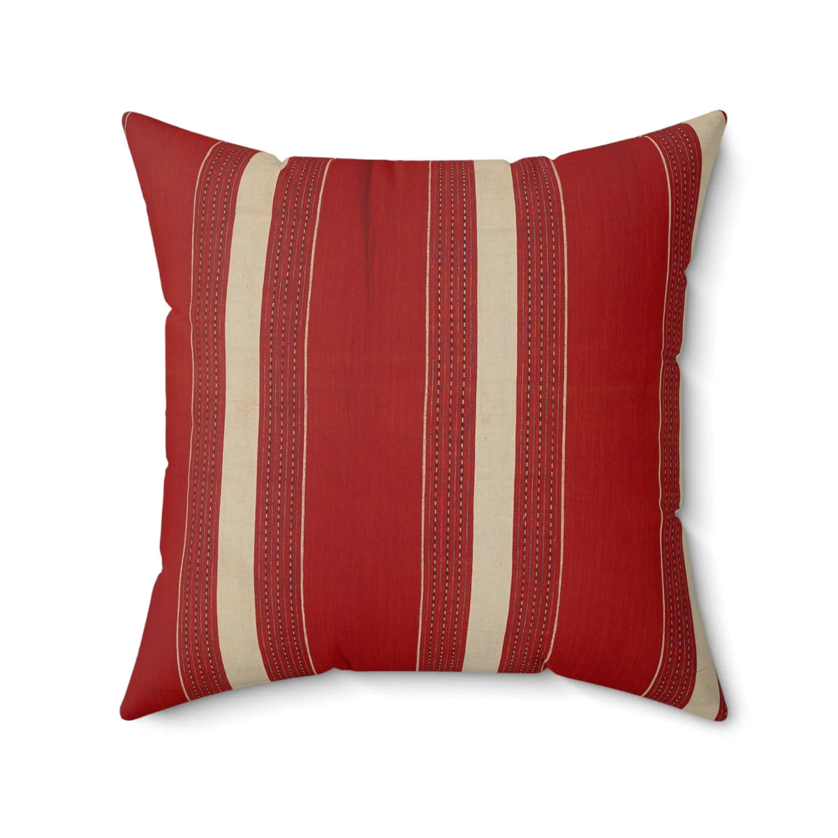 Crimson Gold Suzani Cushion - Heritage Floral Throw Pillow - SZHeritage