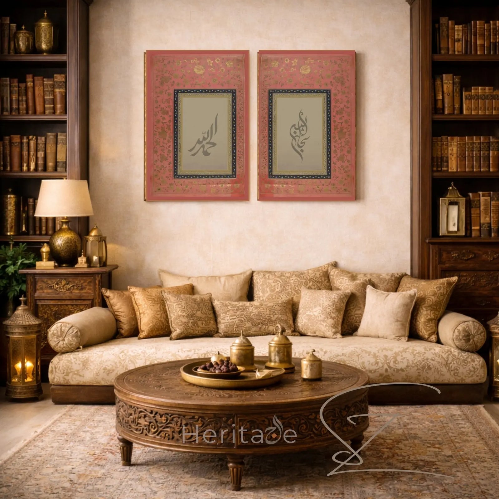 SubhanAllah Alhamdulillah Canvas – Islamic Wall Art Decor – SZHeritage